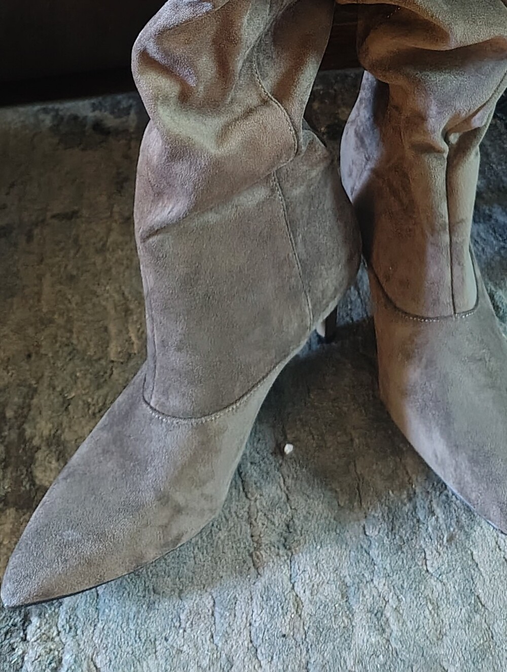 Over The Knee Pointed-Toe Suede Boots
